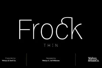 Frock Sans Serif font