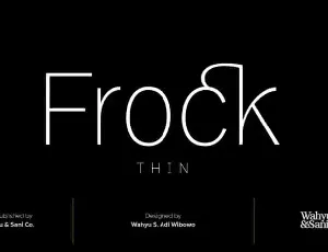 Frock Sans Serif font