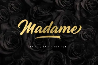 Madame Script font