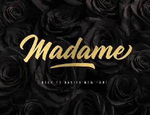 Madame Script font