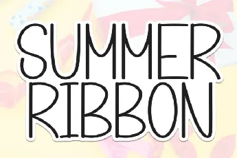 Summer Ribbon Display font