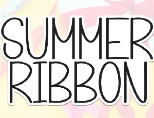 Summer Ribbon Display font