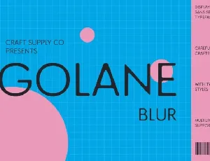 Golane Blur font