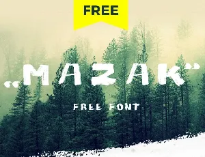 MAZAK Brush font