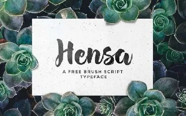 Hensa Brush Free font