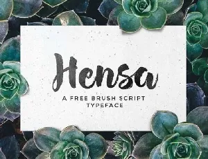 Hensa Brush Free font