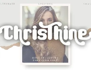 Christhine - Personal Use font