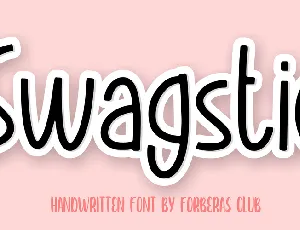 Swagstie font