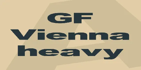 GF Vienna heavy font