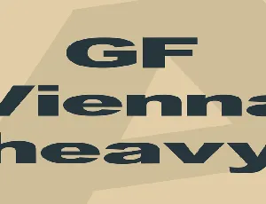 GF Vienna heavy font