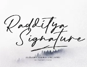 Radditya Signature font