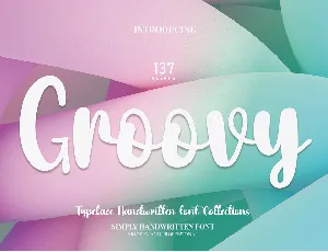 Groovy Script Typeface font