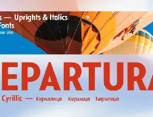 Departura font