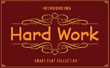 Hard Work Display font