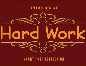 Hard Work Display font