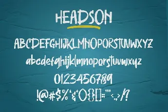 Headson Script font