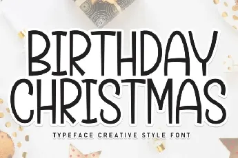 Birthday Christmas Display font