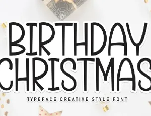 Birthday Christmas Display font