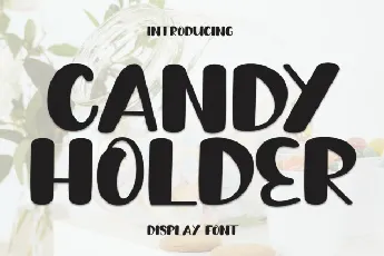 Candy Holder Display font