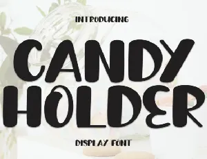 Candy Holder Display font