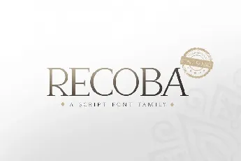 Recoba Family font