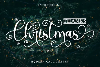 Thanks Christmas - Personal Use font