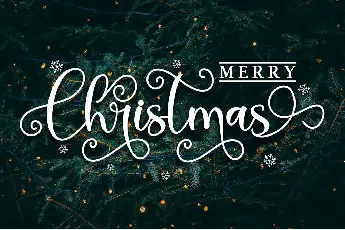 Thanks Christmas - Personal Use font