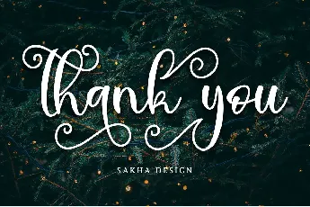 Thanks Christmas - Personal Use font