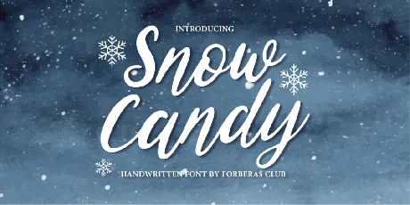 Snow Candy Demo font