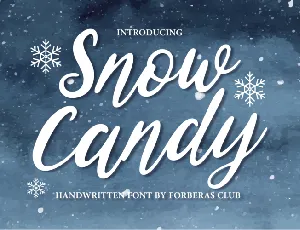 Snow Candy Demo font