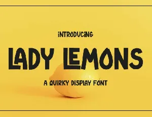 Lady Lemons font