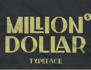 Million Dollar font