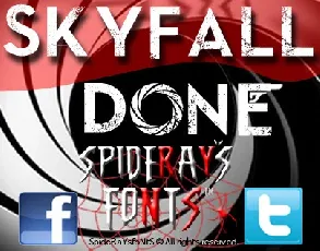 Skyfall Done font