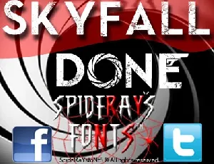 Skyfall Done font