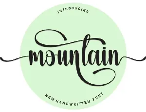 Mountain Script Typeface font