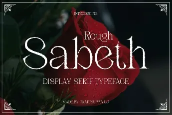 Sabeth Rough font