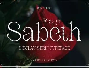 Sabeth Rough font