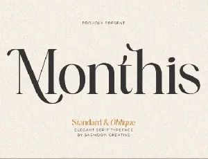 Monthis font