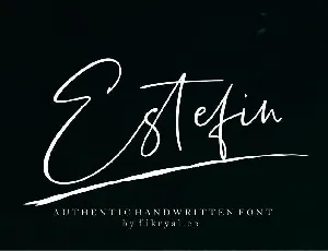 Estefin Script font