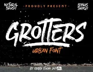 Grotters font