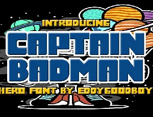 Captain Badman font