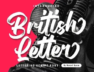 British Letter font