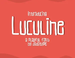 Luculine font