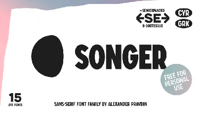 SONGER font