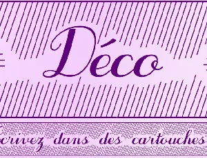 Purple DecoDemo font