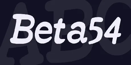 Beta54 font