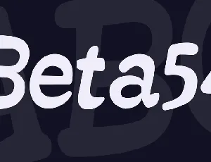 Beta54 font