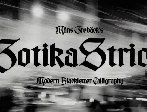 Gotika Strict font