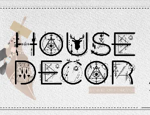 House Decor font