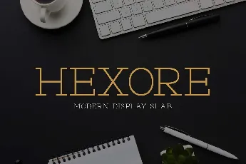 Hexore font